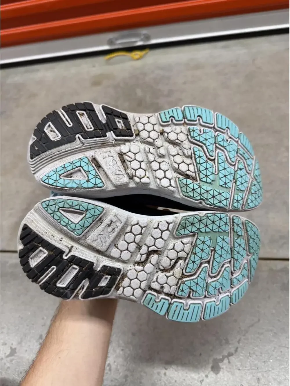 hoka one one bondi 5 blue and navy running shoes size 5 WOMENS